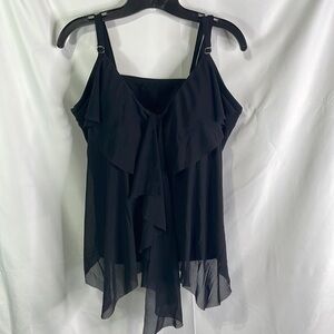 Mazu Swim black, tankini top